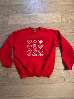 Red CHD Awareness Sweatshirt - Youth Medium
